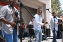 Chino Espinosa in performance at Torino Festival Plaza, Torrance