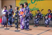 Matsumae Kai in performance at Torino Festival Plaza, Torrance