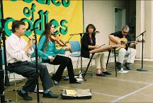 Crannog Celtic Music in performance at Torino Festival Plaza, Torrance